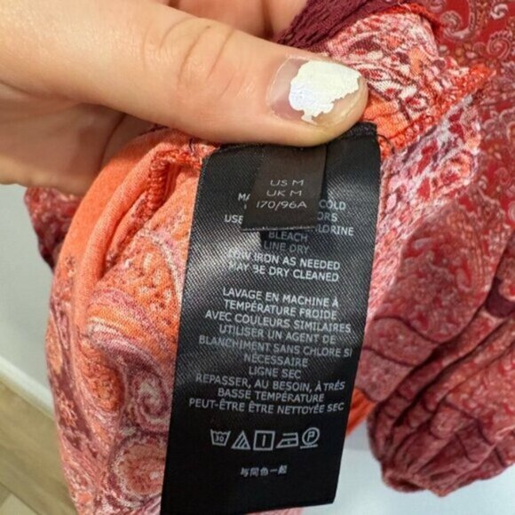 LIKE NEW- FREE PEOPLE -Luna Scarf Print Tunic DRESS/TOP - Picture 9 of 10